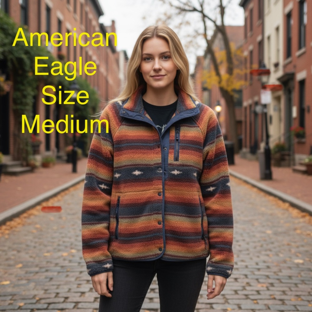 Southwest Jacket American Eagle Size Medium Guc - image 3